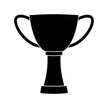 Trophy cup simple icon Stock Illustration