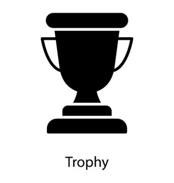 Trophy cup Vector Stock Illustration