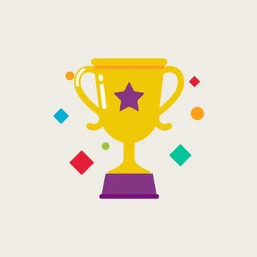 Trophy cup vector illustration Stock Illustration
