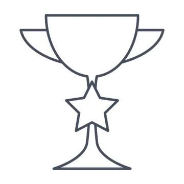 Trophy cup for winner Stock Illustration