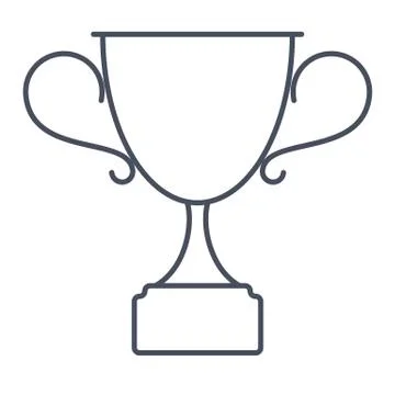 Trophy cup for winner Stock Illustration