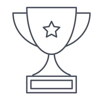 Trophy cup for winner Stock Illustration