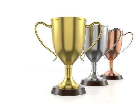 Trophy cups Stock Illustration