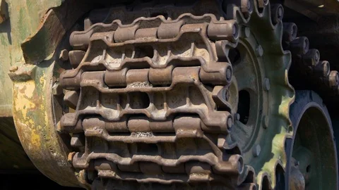 Trophy equipment from Syria by train Stock Footage 119521701