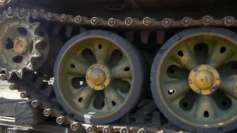 Trophy equipment from Syria by train Stock Footage 119521913
