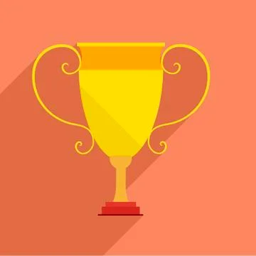 Trophy flat Stock Illustration
