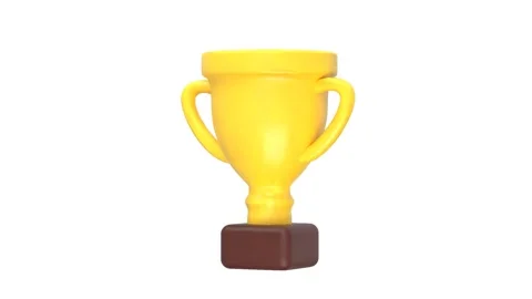 Trophy icon animation motion graphics video Stock Footage 278964330