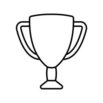 Trophy icon, award vector Stock Illustration