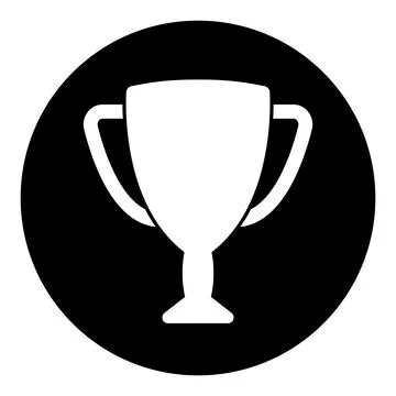Trophy icon, award vector Stock Illustration