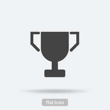 Trophy icon, Black vector is type EPS10 Stock Illustration