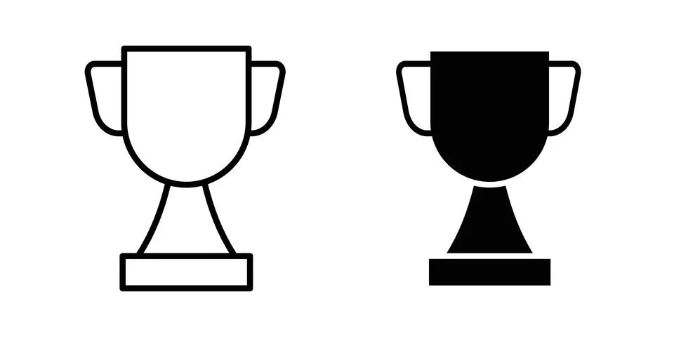 Trophy icon concept. best for web design Stock Illustration