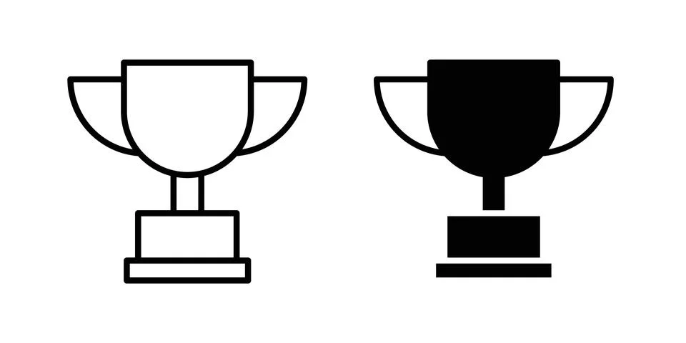 Trophy icon graphic design. web icons vectors Stock Illustration