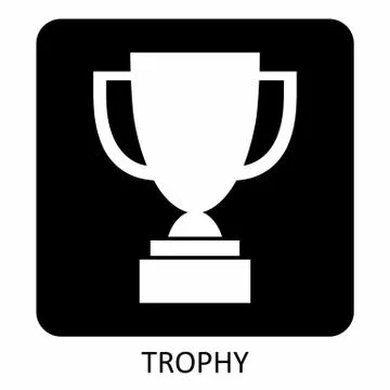 Trophy icon illustration Stock Illustration