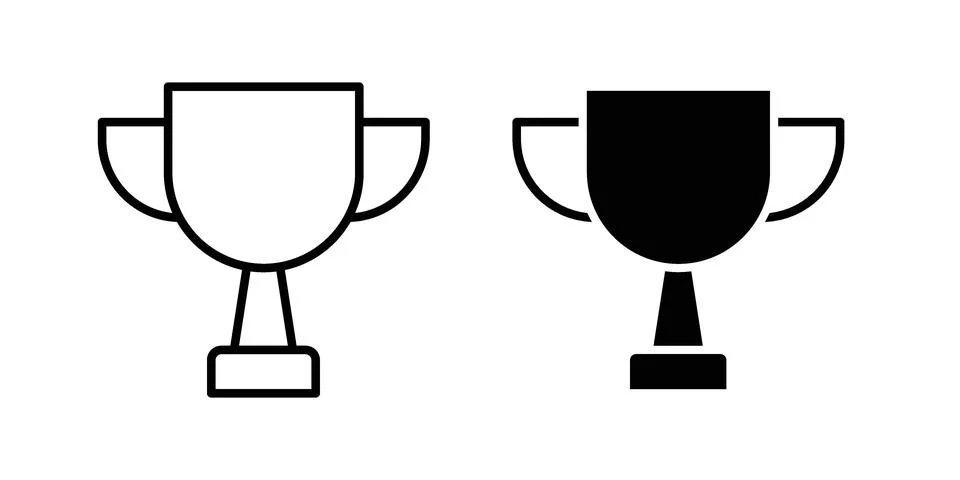 Trophy icon Illustration set. Vector Eps10 for apps Stock Illustration