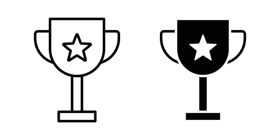 Trophy icon or illustration vector symbols Stock Illustration