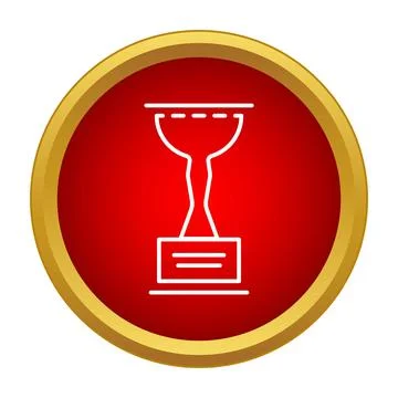 Trophy icon representing competition success and victory Stock Illustration