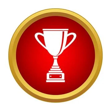Trophy icon representing victory, success, and achievement Stock Illustration