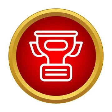 Trophy icon representing winner, success, and achievement Stock Illustration