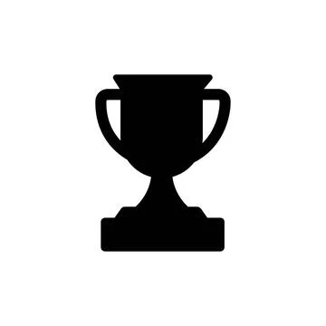 Trophy icon in trendy flat style. Sign design Stock Illustration
