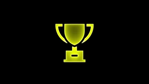 Trophy icon. Trophy cup, winner cup. Reward symbol sign for web and mobile. Stock Footage 309845536