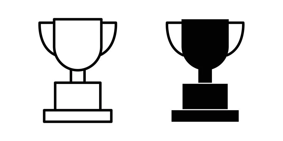 Trophy icon vector editable eps10 Stock Illustration