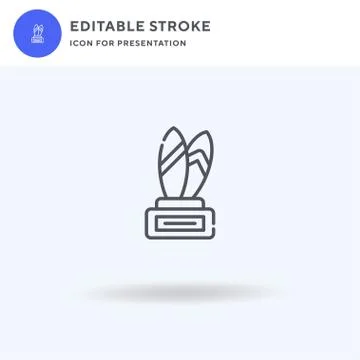 Trophy icon vector, filled flat sign, solid pictogram isolated on white, logo Stockillustratie