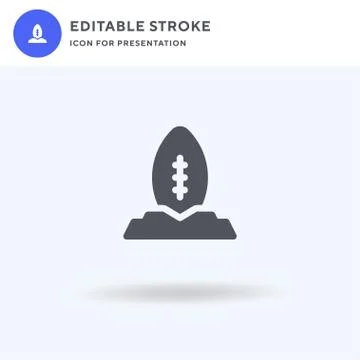 Trophy icon vector, filled flat sign, solid pictogram isolated on white, logo 스톡 일러스트