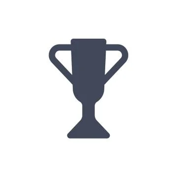 Trophy Icon Vector flat design style Stock Illustration