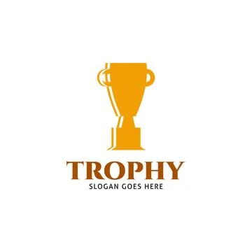 Trophy Icon Vector Logo Template Illustration Design Ilustración de archivo