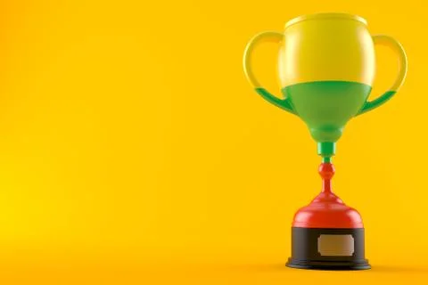 Trophy with lithuanian flag Stock Illustration