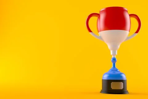 Trophy with luxembourg flag Stock Illustration