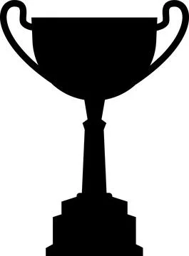 The trophy or award for the winners is isolated on a white background. Stock Illustration