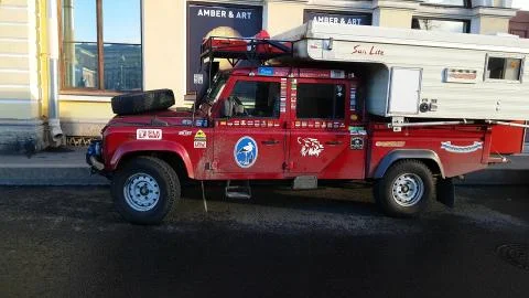 Trophy raids car Foto stock