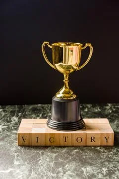 Trophy replica isolated Stock Photos