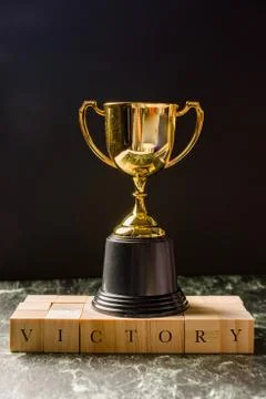 Trophy replica isolated Stock Photos