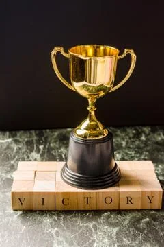 Trophy replica isolated Stock Photos
