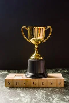 Trophy replica isolated Stock Photos