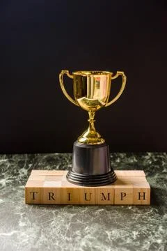 Trophy replica isolated Stock Photos