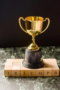 Trophy replica isolated Stock Photos