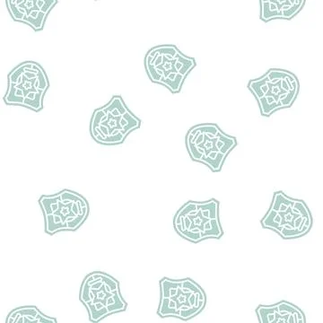 Trophy reward glyph seamless pattern Stock Illustration