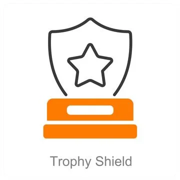 Trophy Shield Stock Illustration
