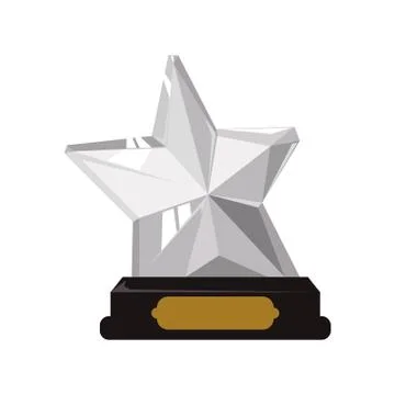 Trophy star icon. Winner design. Vector graphic Stock Illustration