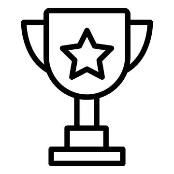 Trophy Vector Icon Design Illustration Illustrazione stock