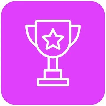 Trophy Vector Icon Design Illustration Stock Illustration