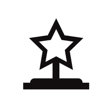 Trophy vector icon Illustrazione stock