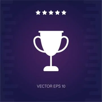 Trophy vector icon Stock Illustration