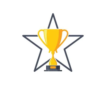 Trophy  vector icon winner illustration Stock Illustration