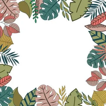 Tropic frame design イラスト素材
