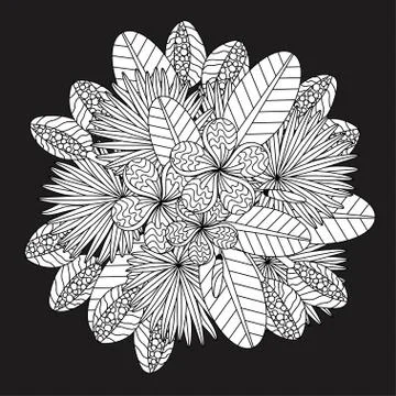 Tropic vector illustration Stock Illustration