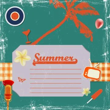 Tropical abstract background Stock Illustration